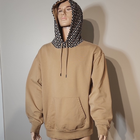Boss Beige Sweatshirt with Patterned Hood - Picture 2 of 9